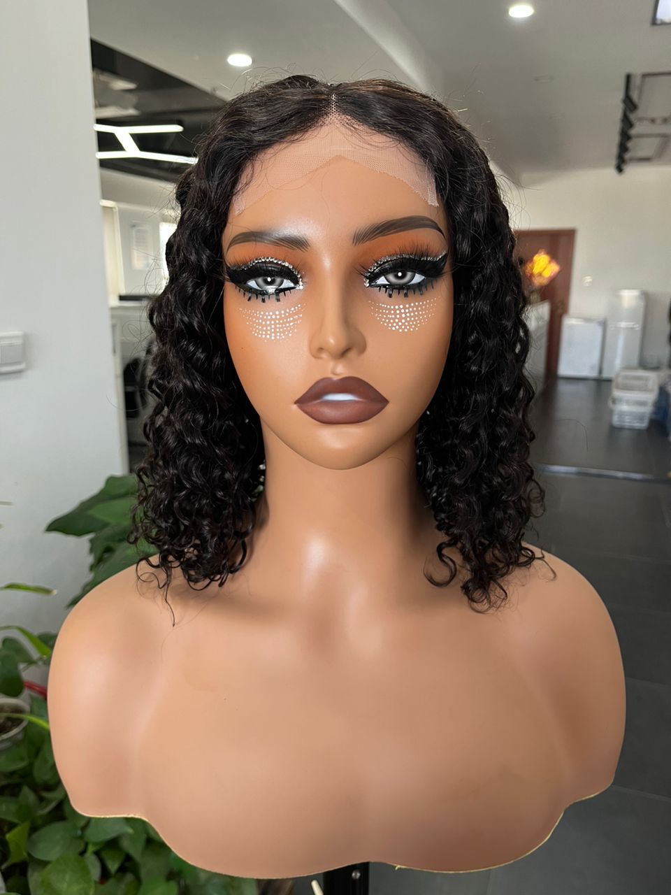 Glue lace wig 4*4